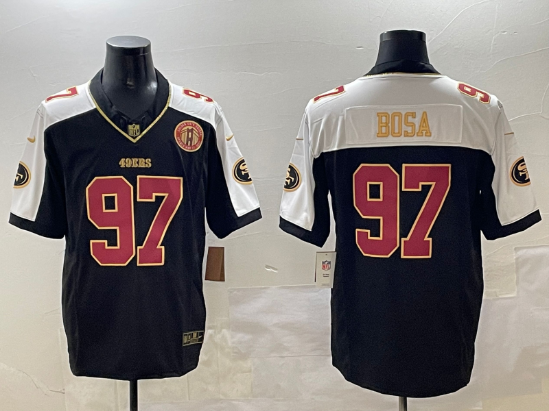 Men's San Francisco 49ers Nick Bosa #97 Black Team Jersey